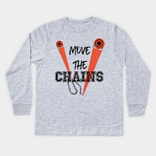 Move the Chains Kids Long Sleeve T-Shirt